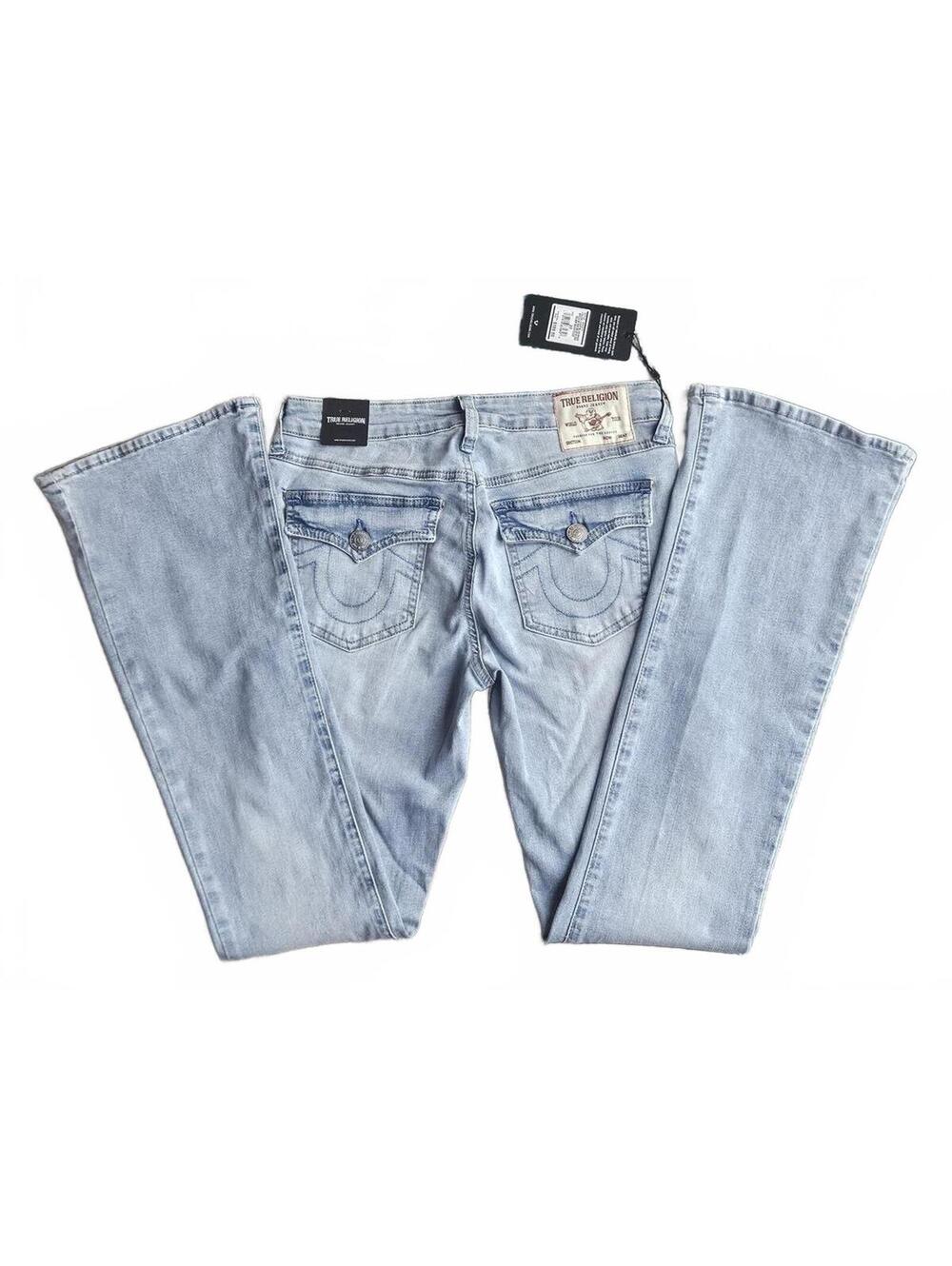 True Religion Becca Bootcut Jeans NWT Light Bliss Wash Y2K W27 MEASURES 30 E/14